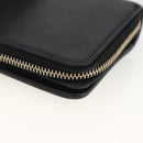 SAINT LAURENT Wallet Leather Black Gold Auth bs33776-15