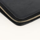 SAINT LAURENT Wallet Leather Black Gold Auth bs33776-16