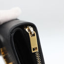 SAINT LAURENT Wallet Leather Black Gold Auth bs33776-8