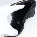 SAINT LAURENT Wallet Leather Black Gold Auth bs33776-10