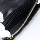 PRADA Long Wallet Safiano leather Black Gold Auth bs33777-17