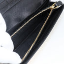 PRADA Long Wallet Safiano leather Black Gold Auth bs33777-19