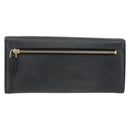 PRADA Long Wallet Safiano leather Black Gold Auth bs33777-3