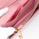 PRADA Long Wallet Safiano leather Pink Gold Auth bs33779-20