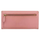 PRADA Long Wallet Safiano leather Pink Gold Auth bs33779-2