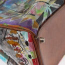 PRADA Tote Bag Vinyl Multicolor Silver Auth bs33781-16