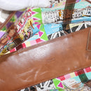 PRADA Tote Bag Vinyl Multicolor Silver Auth bs33781-11