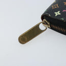 LOUIS VUITTON Monogram Multicolor Zippy Wallet Black M60243 LV Auth bs33783-8