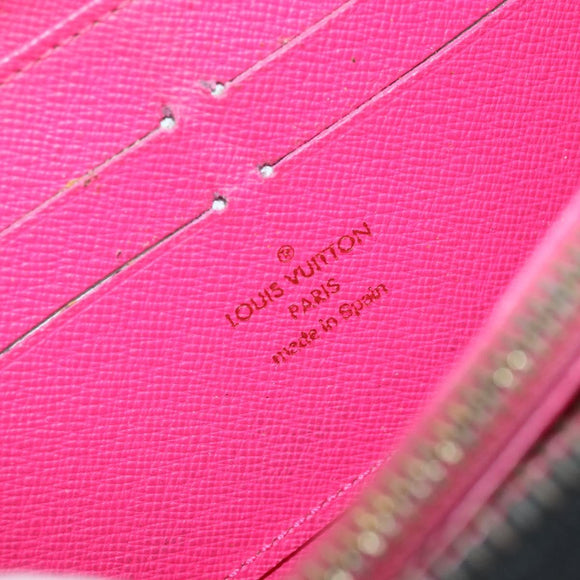 LOUIS VUITTON Monogram Multicolor Zippy Wallet Black M60243 LV Auth bs33783