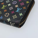 LOUIS VUITTON Monogram Multicolor Zippy Wallet Black M60243 LV Auth bs33783-7