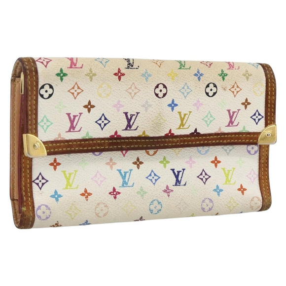 LOUIS VUITTON Multicolor Porte Tresor International Wallet M92659 Auth bs33784