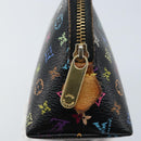LOUIS VUITTON Multicolor Pochette Cosmetic Pouch Black M47355 LV Auth bs33786-8