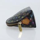 LOUIS VUITTON Multicolor Pochette Cosmetic Pouch Black M47355 LV Auth bs33786-4