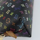 LOUIS VUITTON Multicolor Pochette Cosmetic Pouch Black M47355 LV Auth bs33786-14