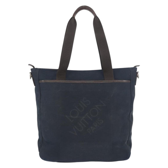 LOUIS VUITTON Damier Geant John Gruer Tragetasche Navy N48089 LV Auth bs33788