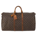 LOUIS VUITTON Monogram Keepall Bandouliere 55 Boston Bag M41414 LV Auth bs33789-13