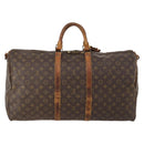 LOUIS VUITTON Monogram Keepall Bandouliere 55 Boston Bag M41414 LV Auth bs33789-2