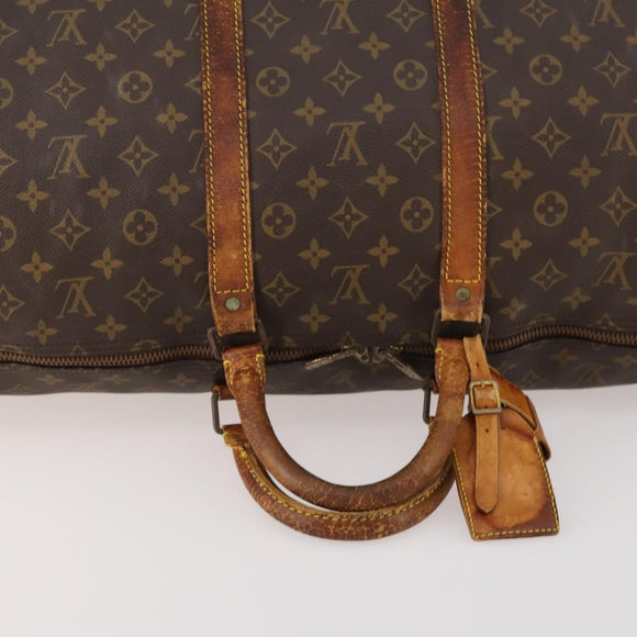 LOUIS VUITTON Monogram Keepall Bandouliere 55 Boston Bag M41414 LV Auth bs33789