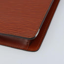 LOUIS VUITTON Epi Montaigne 23 Clutch Bag Brown M52663 LV Auth bs33790-15