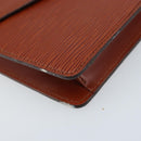 LOUIS VUITTON Epi Montaigne 23 Clutch Bag Brown M52663 LV Auth bs33790-7
