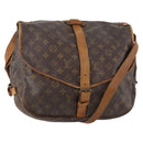 LOUIS VUITTON Monogram Saumur 35 Shoulder Bag M42254 LV Auth bs33791-1