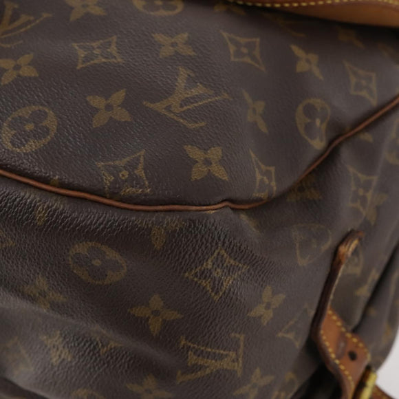 LOUIS VUITTON Monogram Saumur 35 Shoulder Bag M42254 LV Auth bs33791