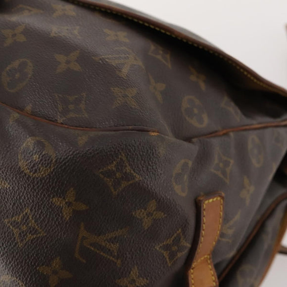 LOUIS VUITTON Monogram Saumur 35 Shoulder Bag M42254 LV Auth bs33791