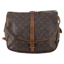 LOUIS VUITTON Monogram Saumur 35 Shoulder Bag M42254 LV Auth bs33791-2