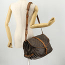 LOUIS VUITTON Monogram Saumur 35 Shoulder Bag M42254 LV Auth bs33791-30