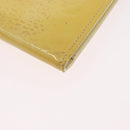 LOUIS VUITTON Monogram Vernis Walker Geldbörse Lime Yellow M91074 LV Auth bs33793-16