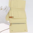 LOUIS VUITTON Monogram Vernis Walker Geldbörse Lime Yellow M91074 LV Auth bs33793-10