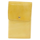 LOUIS VUITTON Monogram Vernis Walker Geldbörse Lime Yellow M91074 LV Auth bs33793-13