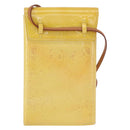 LOUIS VUITTON Monogram Vernis Walker Geldbörse Lime Yellow M91074 LV Auth bs33793-2