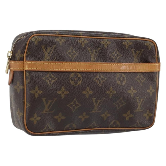 LOUIS VUITTON Monogram Compiegne 23 Clutch Bag M51847 LV Auth bs33796