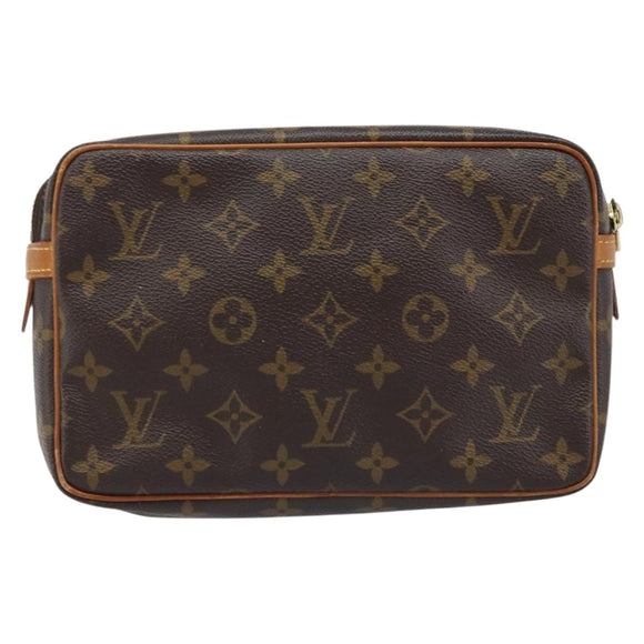 LOUIS VUITTON Monogram Compiegne 23 Clutch Bag M51847 LV Auth bs33796