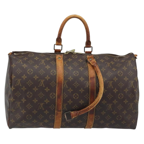 LOUIS VUITTON Monogram Keepall 45 Boston Bag M41428 LV Auth bs33797