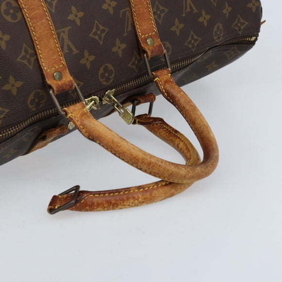 LOUIS VUITTON Monogram Keepall 45 Boston Bag M41428 LV Auth bs33797