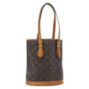 LOUIS VUITTON Monogram Bucket PM Shoulder Bag M42238 LV Auth bs33798-1