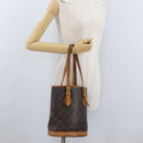 LOUIS VUITTON Monogram Bucket PM Shoulder Bag M42238 LV Auth bs33798-23