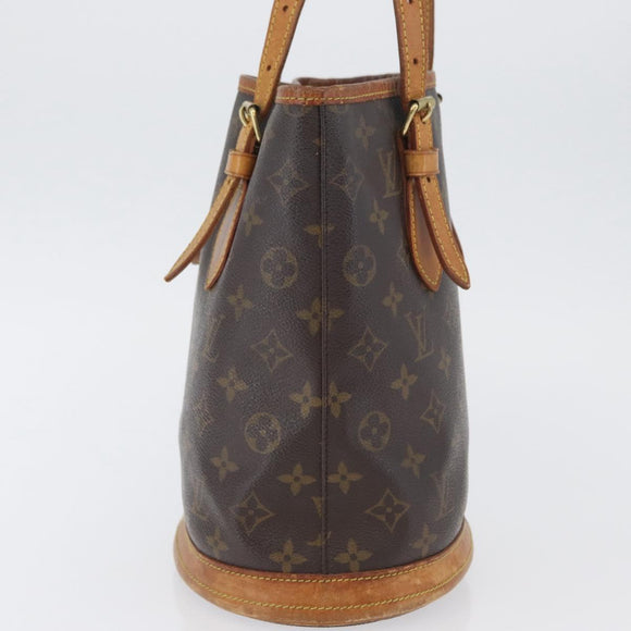 LOUIS VUITTON Monogram Bucket PM Shoulder Bag M42238 LV Auth bs33798