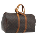 LOUIS VUITTON Monogram Keepall 45 Boston Bag M41428 LV Auth bs33799-1