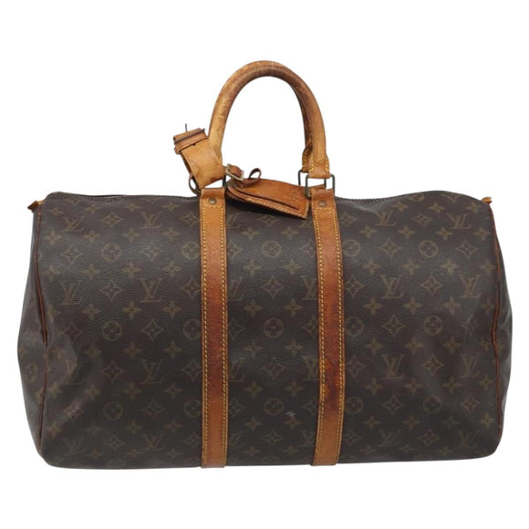 LOUIS VUITTON Monogram Keepall 45 Boston Bag M41428 LV Auth bs33799