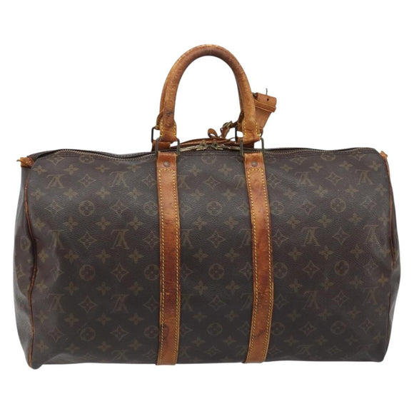 LOUIS VUITTON Monogram Keepall 45 Boston Bag M41428 LV Auth bs33799