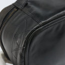 CHANEL Bicolore Vanity Handtas Leer Zwart CC Auth bs33805-17