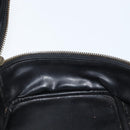 CHANEL Bicolore Vanity Handtas Leer Zwart CC Auth bs33805-20