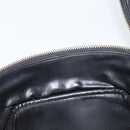 CHANEL Bicolore Vanity Handtas Leer Zwart CC Auth bs33805-21