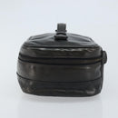 CHANEL Bicolore Vanity Handtas Leer Zwart CC Auth bs33805-3