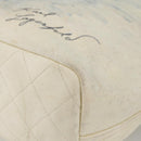 CHANEL Tote Bag Canvas Leather White Silver CC Auth bs33806-12