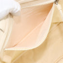 CHANEL Tote Bag Canvas Leather White Silver CC Auth bs33806-19