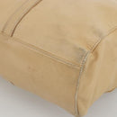 LOEWE Tote Bag Leather Beige Gold Auth bs33808-9